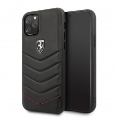 Originálny obal for Apple iPhone 11 Pro Ferrari Case of 100% natural leather Black