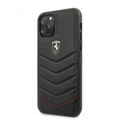 Originálny obal for Apple iPhone 11 Pro Ferrari Case of 100% natural leather Black
