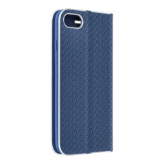 Luna Carbon for Apple iPhone 7 Wallet case Blue