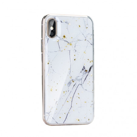 MARBLE for Samsung Galaxy M31 FORCELL cover TPU White