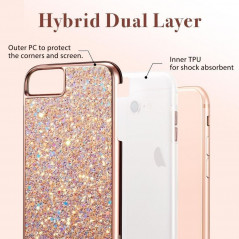 Glitter case for Apple iPhone 7 ESR cover TPU Gold