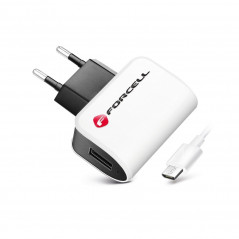 Travel Charger Micro USB Universal 1A + cable White