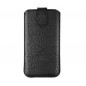 Slim Kora 2 sur le Sony Xperia Z3 FORCELL Etui de cuir 100% naturel Noir