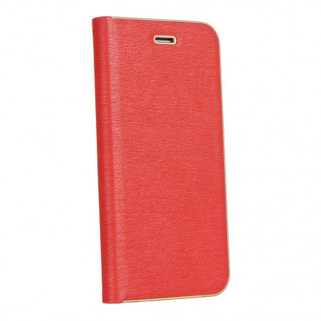 LUNA Book Gold for XIAOMI Redmi 9A FORCELL Wallet case Red