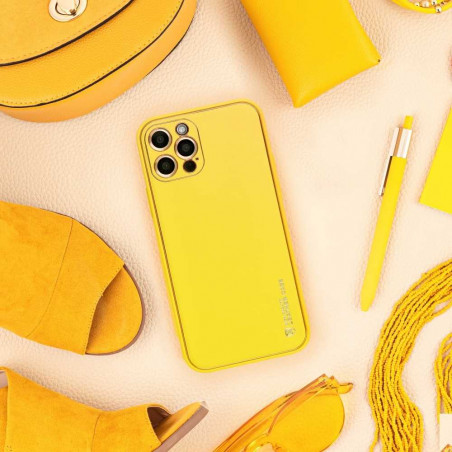 LEATHER for Samsung Galaxy A42 5G FORCELL Leather case  Yellow