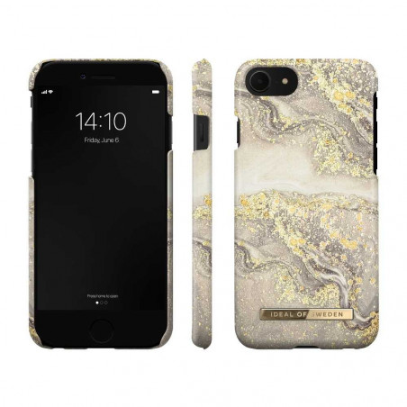 Sparkle Greige Marble case Fashion for Apple iPhone 6 6S iDeal of Sweden cover TPU Multicolour
