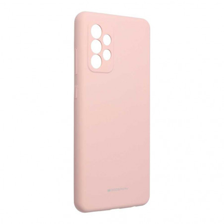 Silicone case for Samsung Galaxy A72 LTE MERCURY Silicone cover Pink